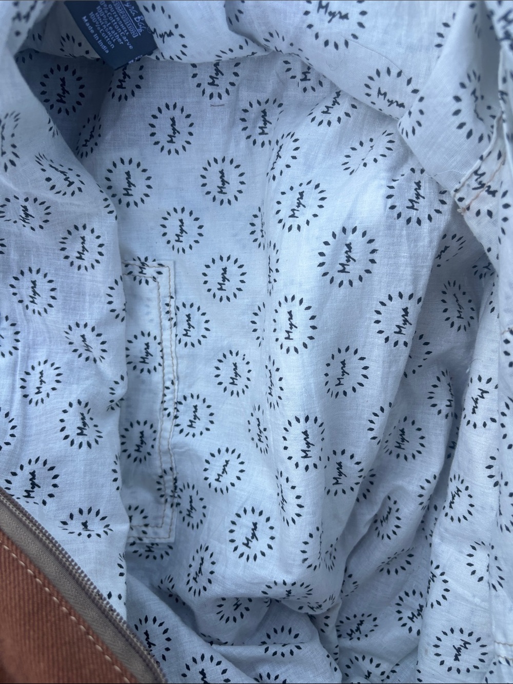 Myra “Juniper” canvas and hairon weekender bag - Picture 12 of 16